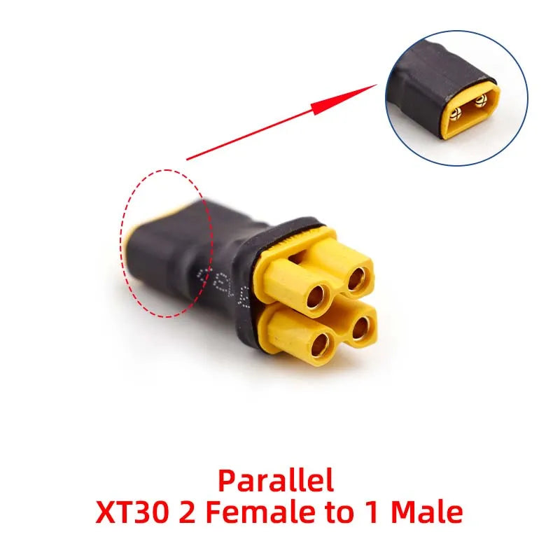 1PCS Amass Lithium Battery Adapter XT30, XT60, XT90 Series Adapter Parallel Plug