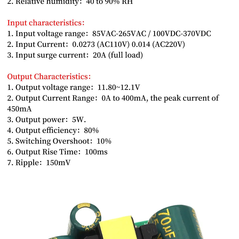 1pcs 220V AC To DC Isolated Power Board 3.5W Precision Regulation 5V/3.3V700mA 12V400mA MCU Power Converter PCB