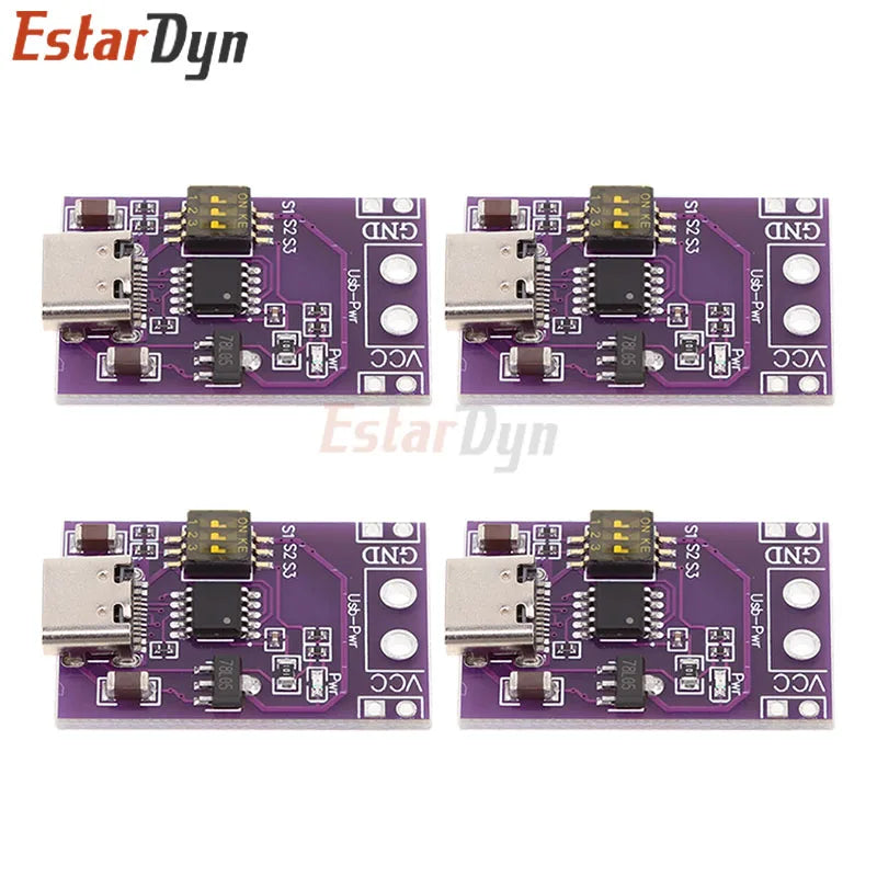 4pcs CH224K Module Type-C QC AFC PD2.0 PD3.0 to DC Spoof Scam Fast Charge Trigger Polling Detector 5V 9V 12V 15V 20V