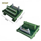 IDC10P/14P/16P/20P/26P/30P/40P/50P/60P/64Pin DC-2 To Terminal Block Breakout Board Adapter PLC Relay Terminals DIN Rail Mounting