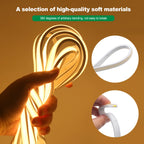 DC5V COB LED Strip With Switch 320Leds/m Flexible Neon Light USB Power Waterproof FOB LED Lights 3000K-6000K Ribbon Tape