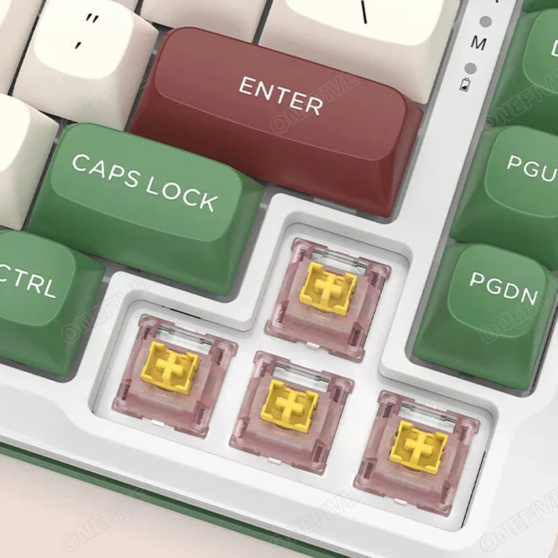 Outemu Silent Peach V3 Switch Lubed Silent Lemon V3 Switches Mechanical Keyboard Linear Tactile 5Pin Hot Swap PA66 Pre Lubed POM