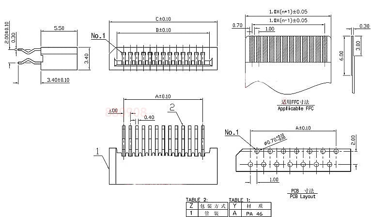 10Pcs 1.0mm FPC/FFC Connector LCD Flexible Flat Cable Socket Double Row 4/5/6/7/8/9/10/11/12/14/16/18/20/22/24/26/28/30/31 Pin