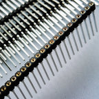 10pcs 2.54mm L7.43/9.7/11.75/17.8mm Round Single Row 1x40Pin Hole Breakable PCB IC Crystal Transistor Female Pin Header Socket