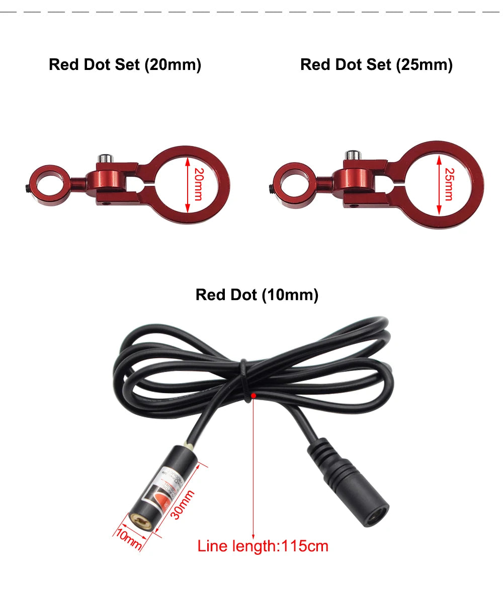 Hunst Red Dot Set Positioning Diode Module Laser Engraver Dia:20/25mm DC 5V For DIY Co2 Laser Head