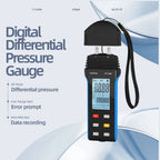 HoldPeak 189B Digital Manometer 11 Units Differential Pressure Gauge MAX/MIN/AVG Backlight for HVAC System