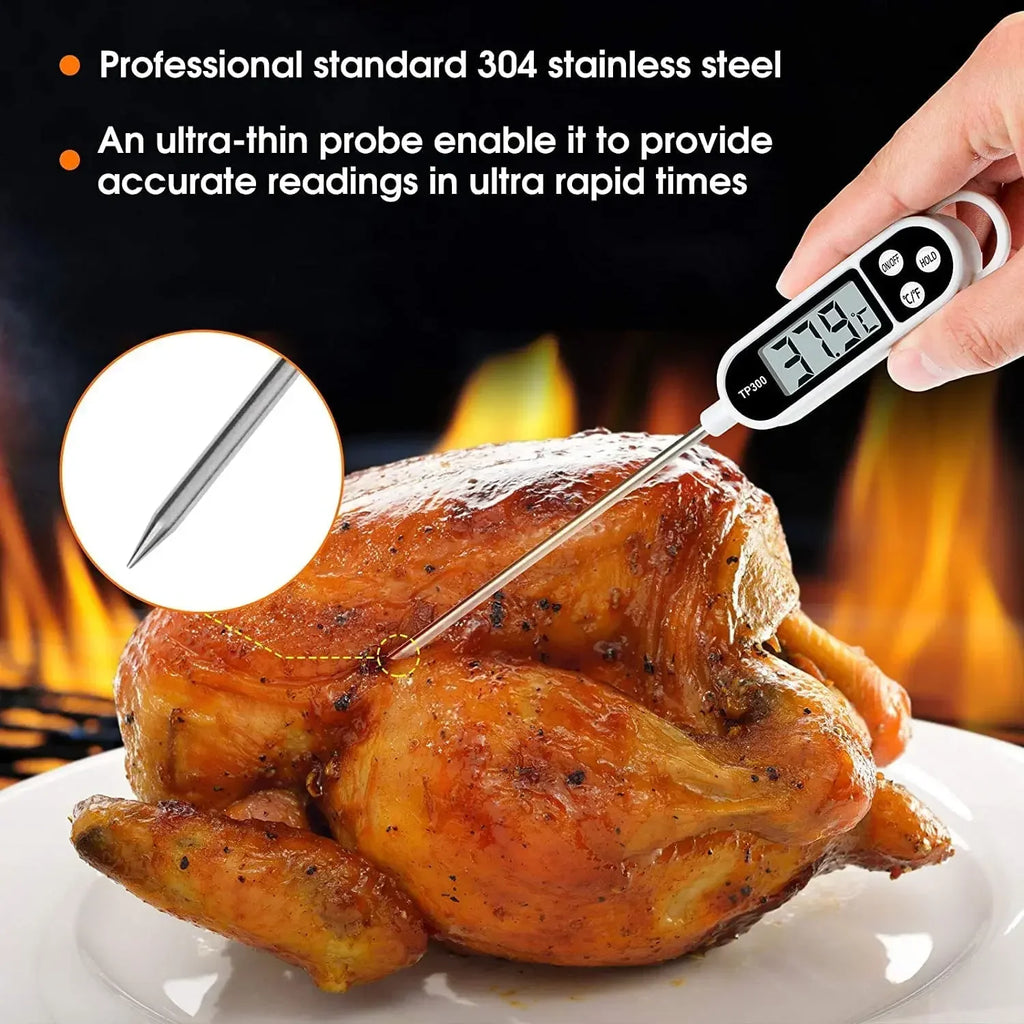 Digital Kitchen Thermometer Digital Temperature MeasuringTool for Meat Electronic Food Thermometer LCD Display Food Thermometer