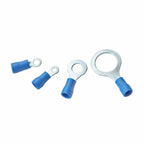 100PCS Ring Crimp Terminal M4/M5/M6/M8 Round Plugs Pre-insulated Ferrules Lugs For Splice Electricals Cable Wire End Connectors