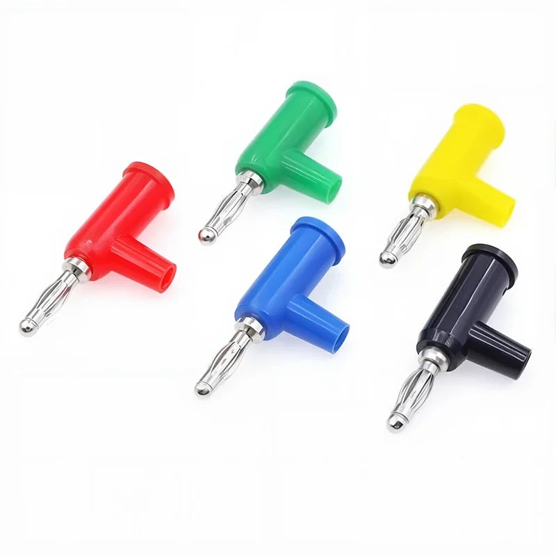 Connection 4MM Banana Plug Stackable Pure Copper Screw Type Audio Multimeter Pen Plug Connector 5/20PCS