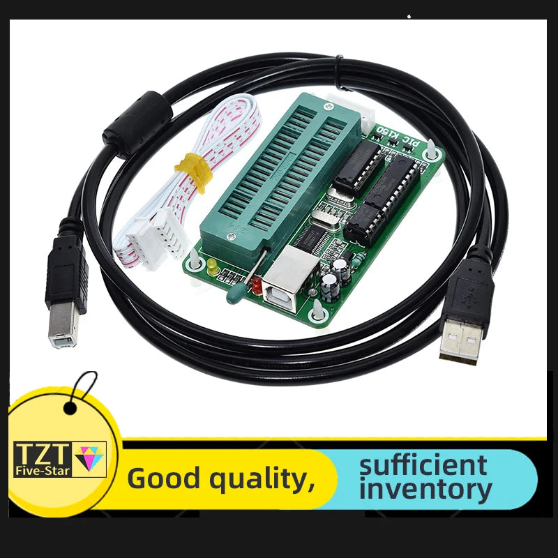 GREATZT 1/2SET PIC Microcontroller USB Automatic Programming Programmer K150 + ICSP Cable