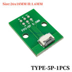 FPC FFC Flexible Cable Adapter Board 0.5mm Pitch Connector SMT to 2.54mm 4P/6P/8P/10P/12P/14P/15P/16P/18P/20P/22P/24P/26P/30P