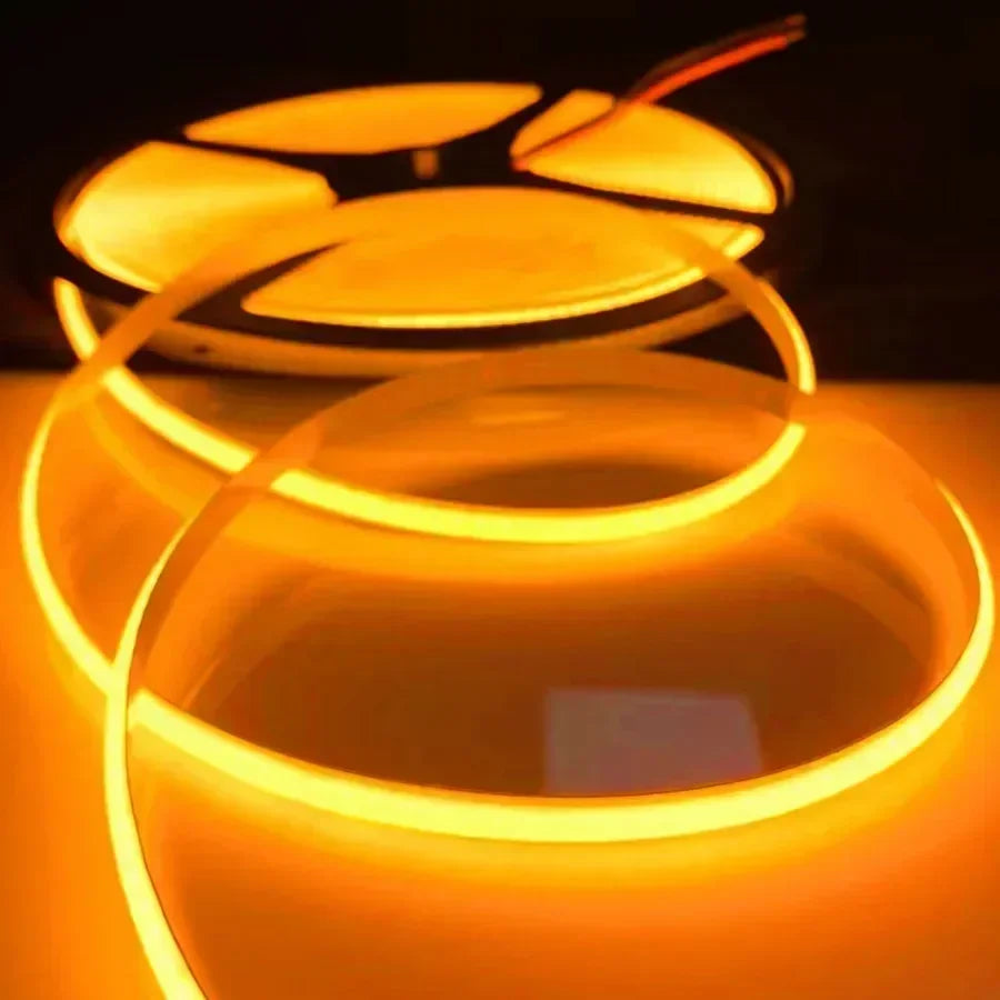 220V COB LED Strip 0.5M-10M Flexible Tape Light Smart IC No Need Driver High Bright 240 LEDs Linear Lighting RA95 Warm Ice Blue