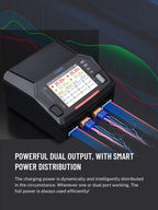 ToolkitRC M6DAC PRO V2 Dual Channel Smart Lipo Battery Charger Discharger AC 200W DC 800W 16A for 1-6S LiHV LiPo PD65W FPV Drone