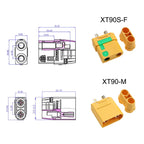YuXi XT90 Male And XT90S XT90-S Female Connector Anti-Spark With Housing Sheath For Lipo Battery ESC Charger Lead