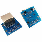 RJ45 Network Port Test Board with LED Indicator Horizontal 8P Female Socket Adapter Circuit Board for Network Troubleshooting