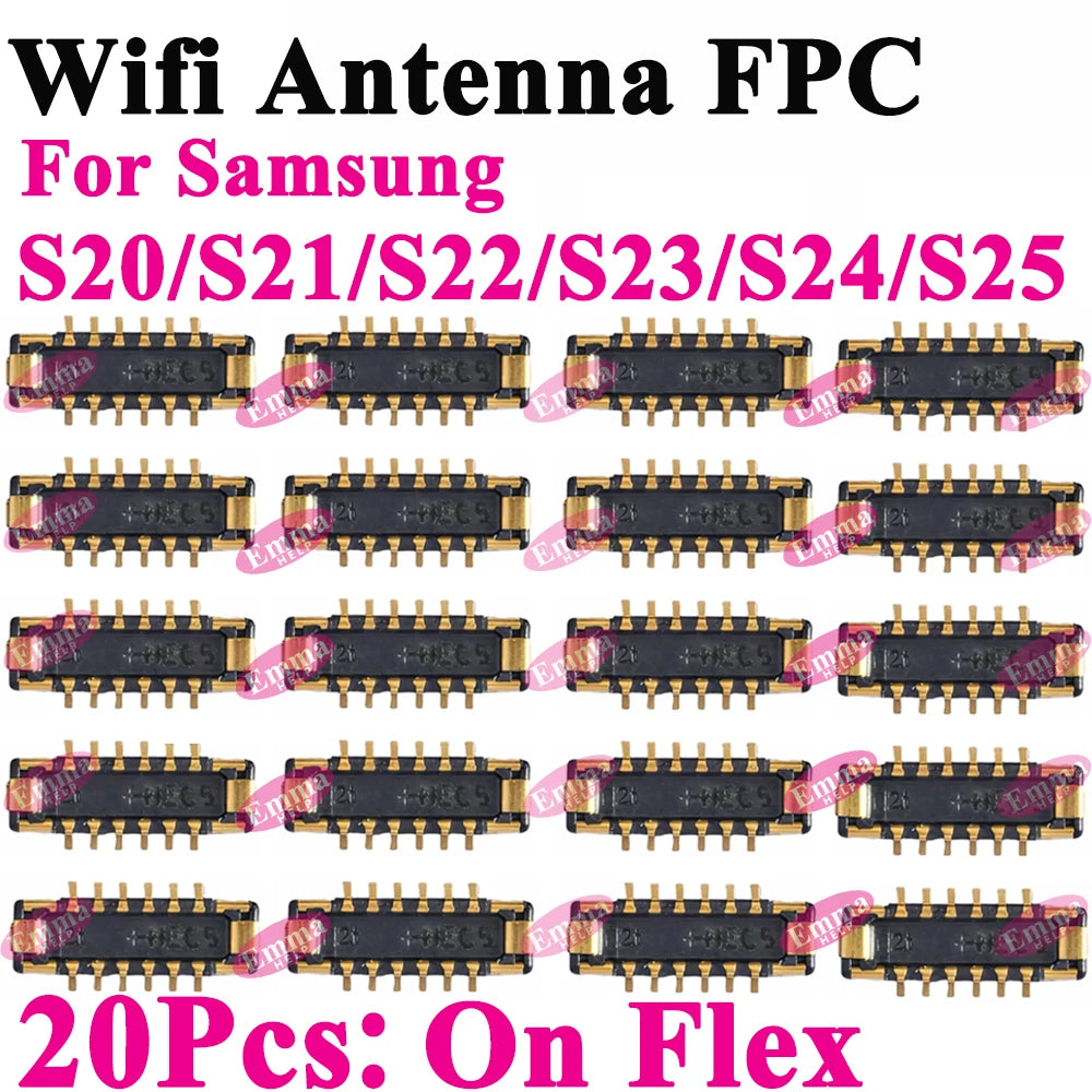 WiFi Antenna FPC Connector On Board Flex For Samsung S22 S21 Ultra S20 Plus S20U S22P S23 S24 S25 S22U S23U S24U S25U S901 G998