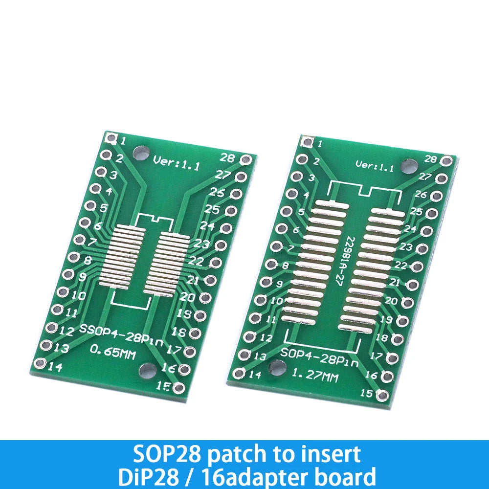 10PCS PCB Board Kit SOP24 SOP8 SOP14 SOP16 SOP20 SOP28 SMD Turn To DIP Adapter Converter Plate SOP 8 14 16 20 24 28