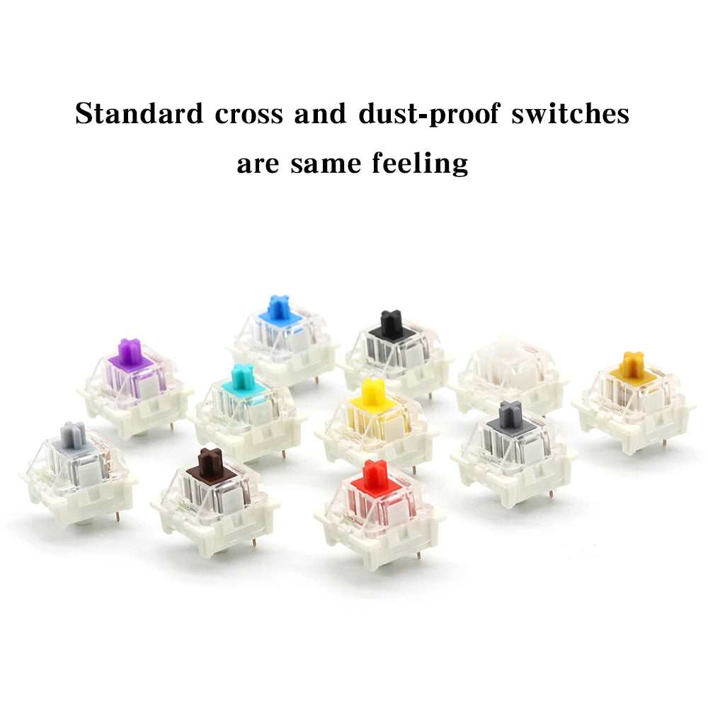 Outemu Switches for Mechanical Keyboard 3Pin Clicky Linear Tactile Silent Switch RGB LED SMD Gaming Mechan With MX Switch