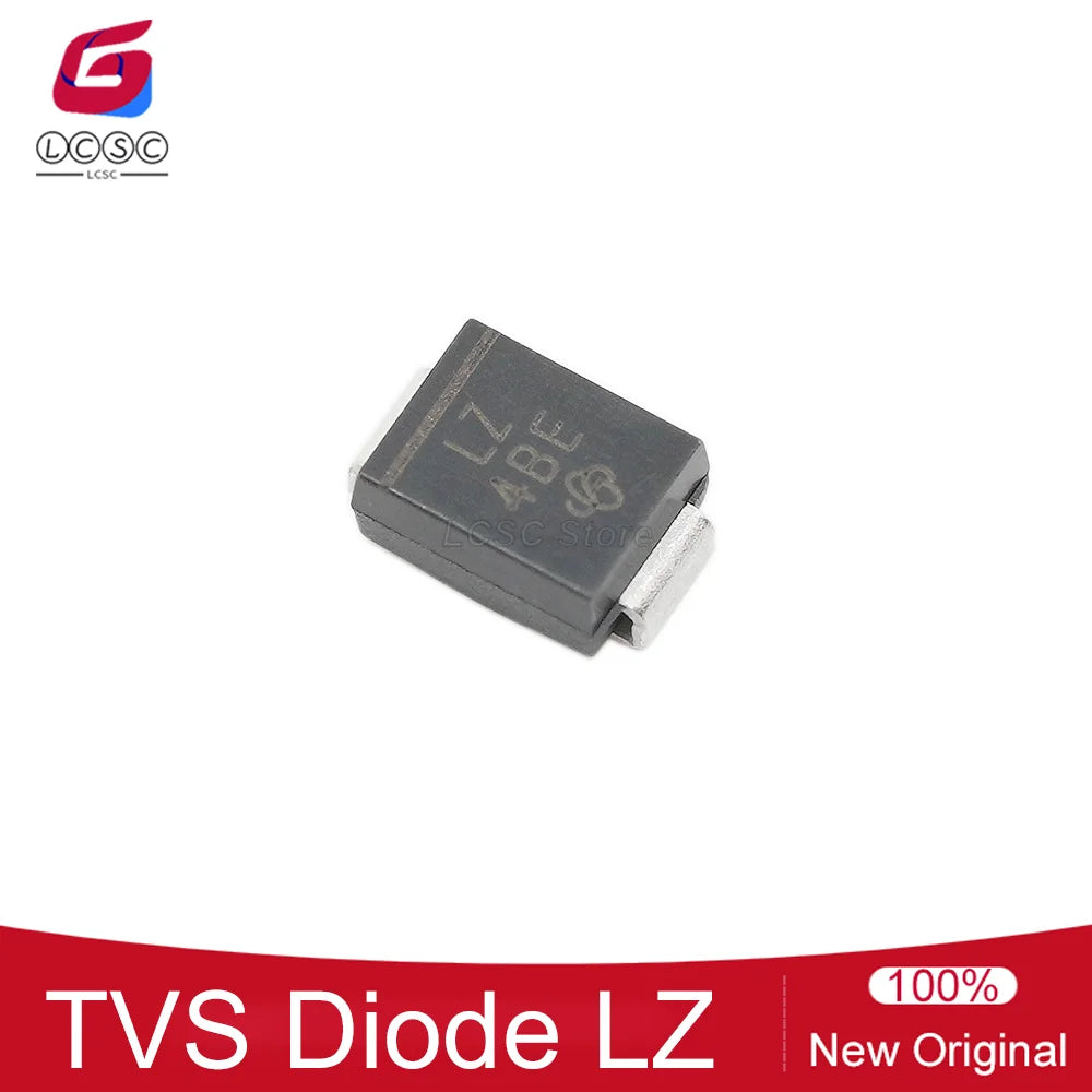 20-100Pcs Original SMBJ24A-E3/52 SMB(DO-214AA)Transient Voltage Suppressors 24V 15.4A 600W TVS ESD Surge Protection Diode LZ