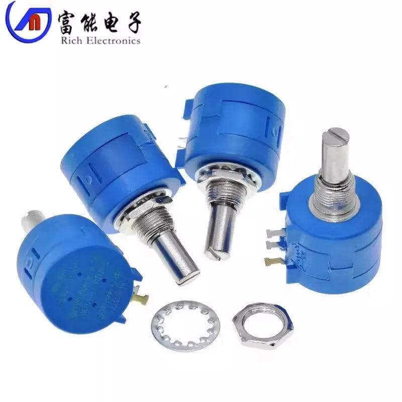 3590S Multiturn Adjustable Resistor Potentiometer Kits ,100 200 500 1K 2K 5K 10K 20K 50K 100K Ohm With Potentiometer MF-A03 Knob