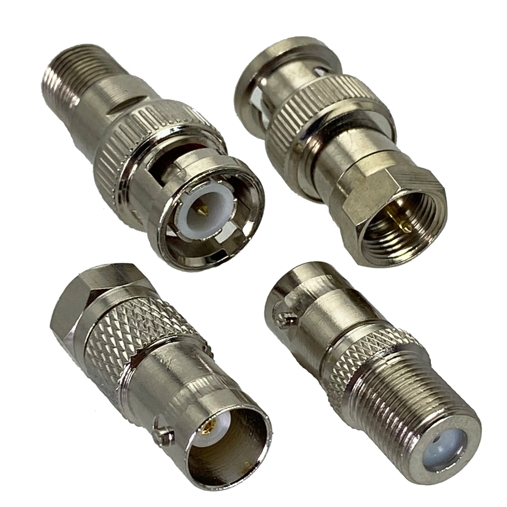 3x 5x 10x Adapter BNC To F TV Male Plug & Female Jack RF Coaxial Connector Wire Terminals Straight