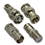 3x 5x 10x Adapter BNC To F TV Male Plug & Female Jack RF Coaxial Connector Wire Terminals Straight