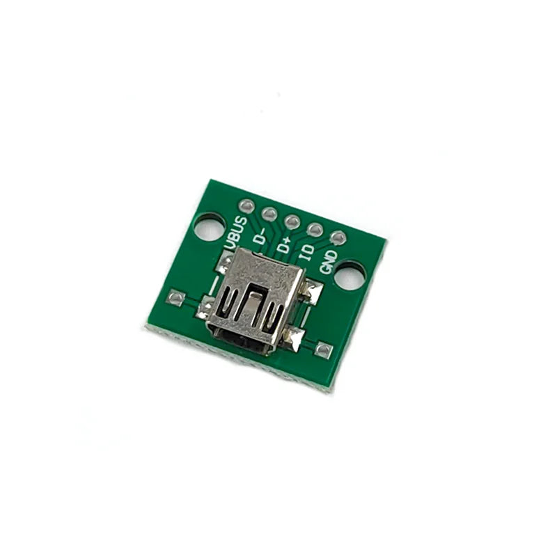 1pcs USB Male Connector/MINI MICRO USB to DIP Adapter Female Connector 2.54mm B Type-C USB2.0 3.0 Female PCB Converter