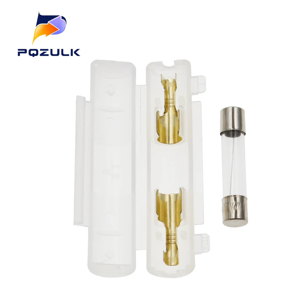 10Set 6X30MM Glass Fuse Holder With 250V 0.5A 1A 1.5A 2A 3A 3.15A 4-30A 6*30MM Fuse Socket Flip shell Black/White Flip Type