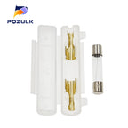10Set 6X30MM Glass Fuse Holder With 250V 0.5A 1A 1.5A 2A 3A 3.15A 4-30A 6*30MM Fuse Socket Flip shell Black/White Flip Type