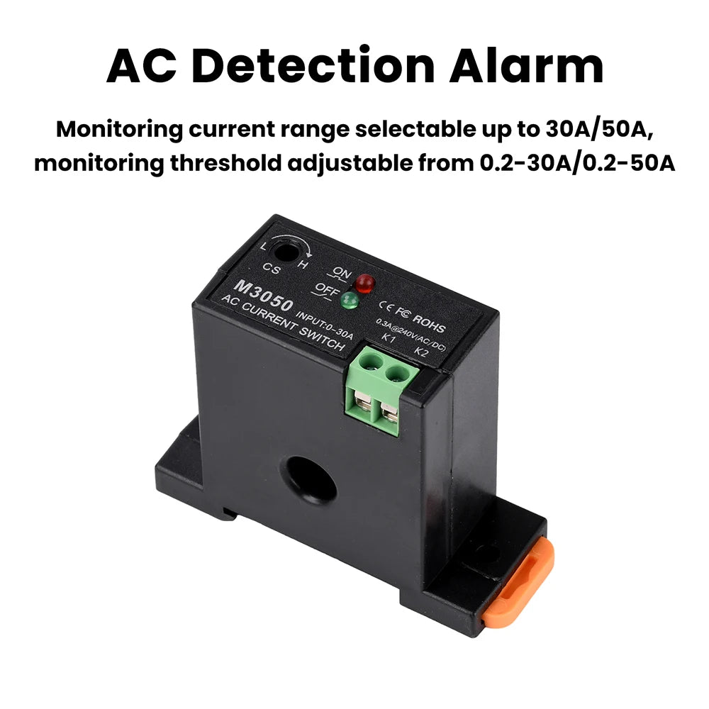 M3050 M3056 M3060 M3066 AC Current Sensing Switch Self-Powered Sensing Switch Induction Relay Power Supply