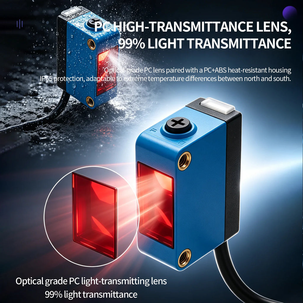 ZHICAN ZC3E Background Suppression Laser Photoelectric Sensor Adjustable Distance Diffuse Reflective Detection Switch