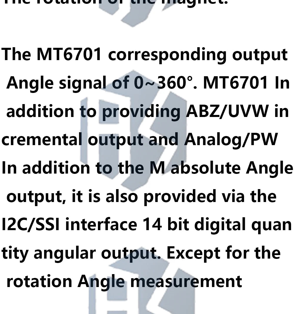 MT6701QT Magnetic Encoder Magnetic Induction Angle Measurement Sensor Module 4 Communication Interface Replaces The AS5600