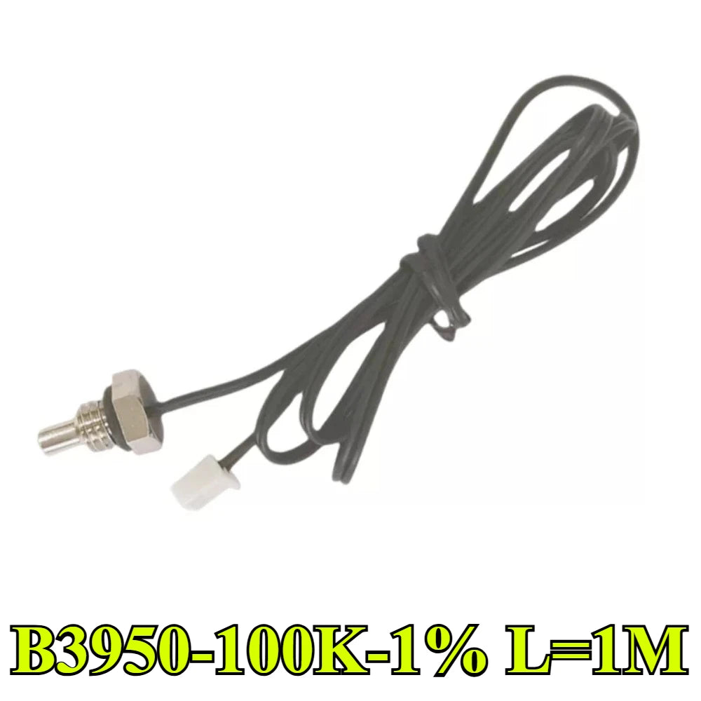 2Pcs/lot NTC Thermistor Temperature Sensor M8 Hexagonal Thread Probe B3950 1% 5K 10K 15K 20K 50K 100K 1M 2M 3M