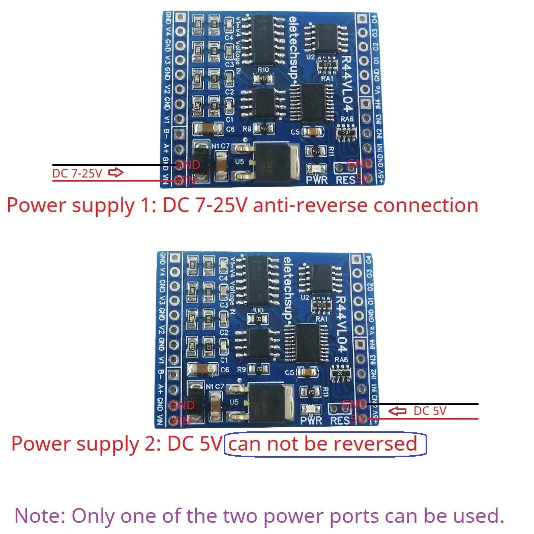 12CH RS485 Mixed IO Module Current Voltage Analog Collection 0-20MA 4-20MA 0-5V 0-10V NPN Digital Input 300MA MOS Output