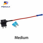 12V Mini Small Medium Size Car Fuse Holder Add-a-circuit TAP Adapter with 10A Standard ATM Blade Fuse Take Electrical Appliances