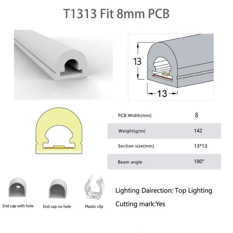 WS2812B WS2815 Neon Silica Gel Tube IP67 Waterproof Outdoor For WS2811 WS2813 SK6812 5050 Addressable RGB LED Strip