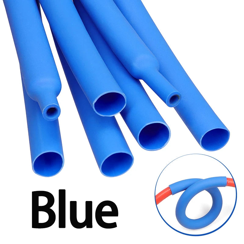2M 3:1 Heat Shrink Tube With Glue 1.6mm-50mm Multicolor Dual Wall Adhesive Lined Polyolefin Shrinkin ﻿Wrap Cable Protect Sleeve
