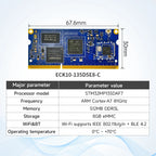 Core Board STM32MP135 CDEBYTE ECK10-135 Series ARM Cortex-A7 1GHz Linux Dual Gigabit Ethernet RGB888 SODIMM 256MB/512MB DDR3L