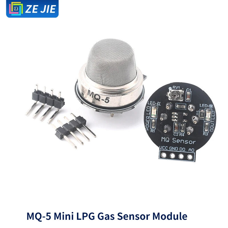 Smoke Gas Sensor Module MQ‑2/3/4/5/6/7/8/9/131/135/136/137, Alcohol Detection