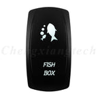 Marine 12V 24V White Led On Off Rocker Switch 5Pin SPST Momentary Switch DPDT ON OFF ON 3-Way for Car Boat Carling 4X4 Narva