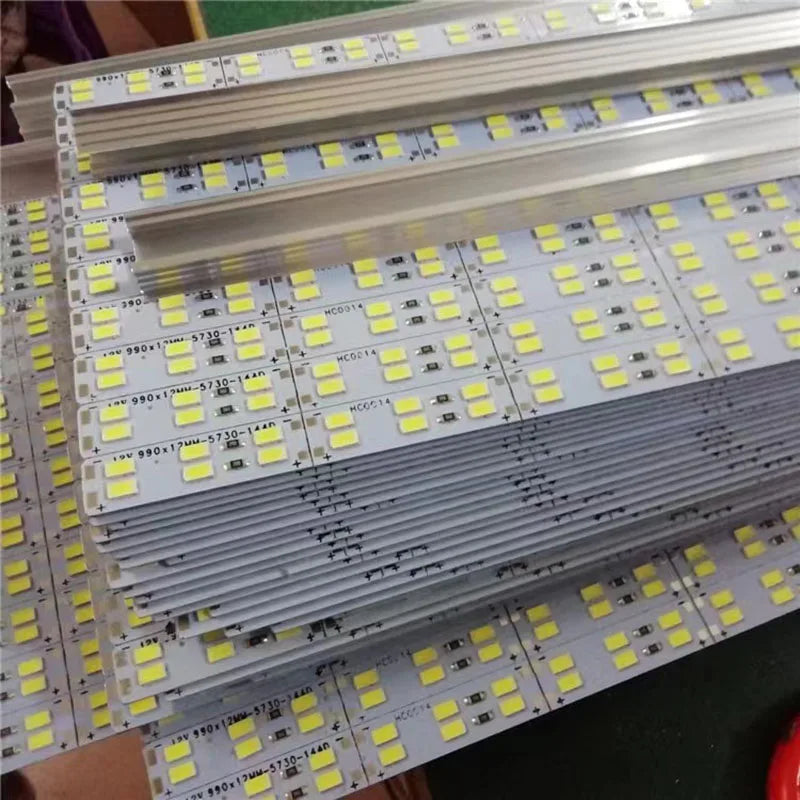 5V 12V 24V LED Bar Light Aluminum Rigid Strip Led Hard Strip 5730 Under Cabinet Light Bar Warm Natural White 4000K 10Pcs 50cm