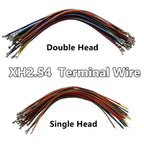 50Set/100Pcs JST XH2.54 Straight/Curved Header+Housing+Terminal Connector 2P/3/4/5/6/7-12Pin Right Angle 90°/180°Socket For PCB