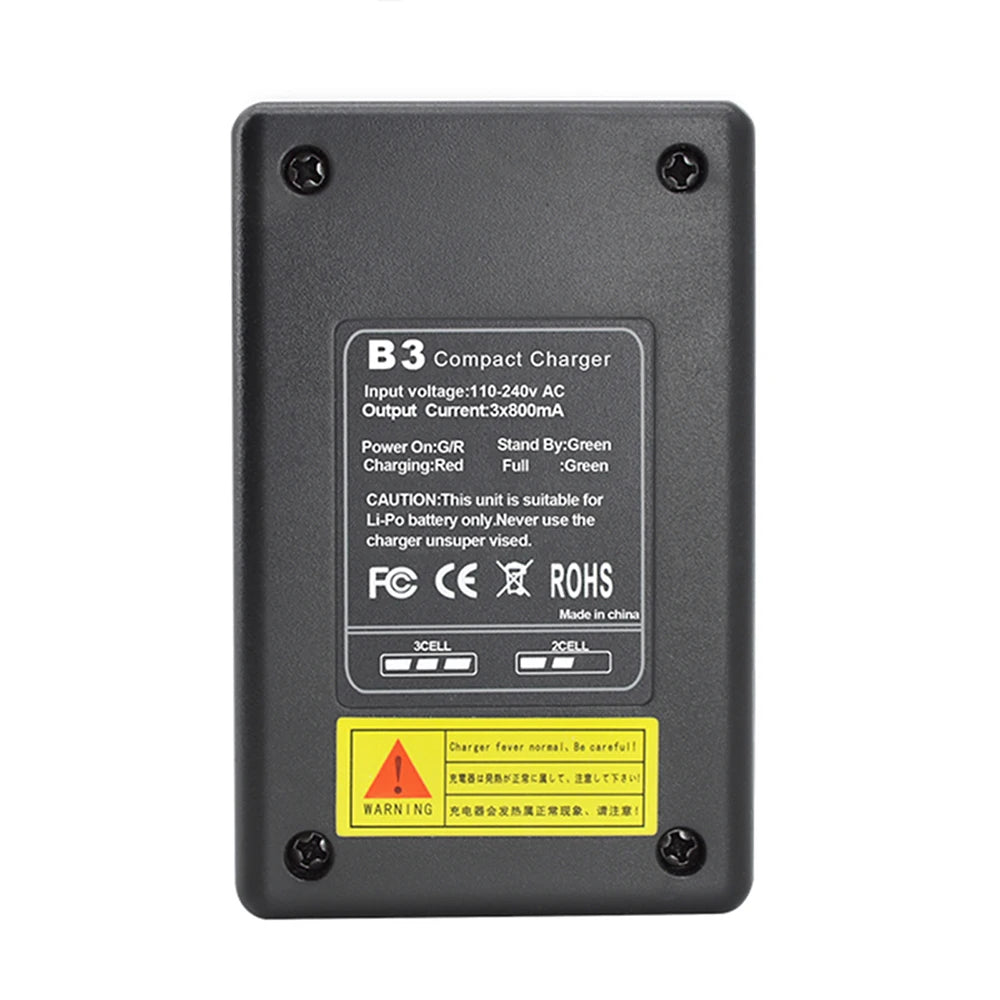 HotRC A400/B3 10W Balance Charger 2S/3S/4S Cells 100V-240V AC EU/US Plug Lipo Battery Fast Charger Remote Control Car Charger