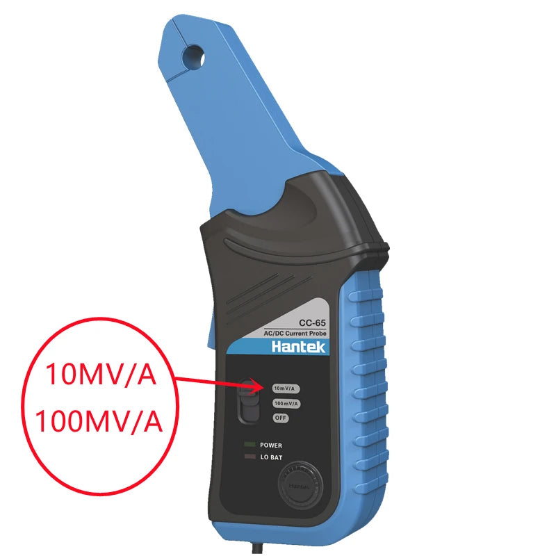 Hantek CC65 CC650 CC800 AC/DC Current Clamp Meter Transducer for Digital Multimeter Oscilloscope Probe with BNC Type Connector