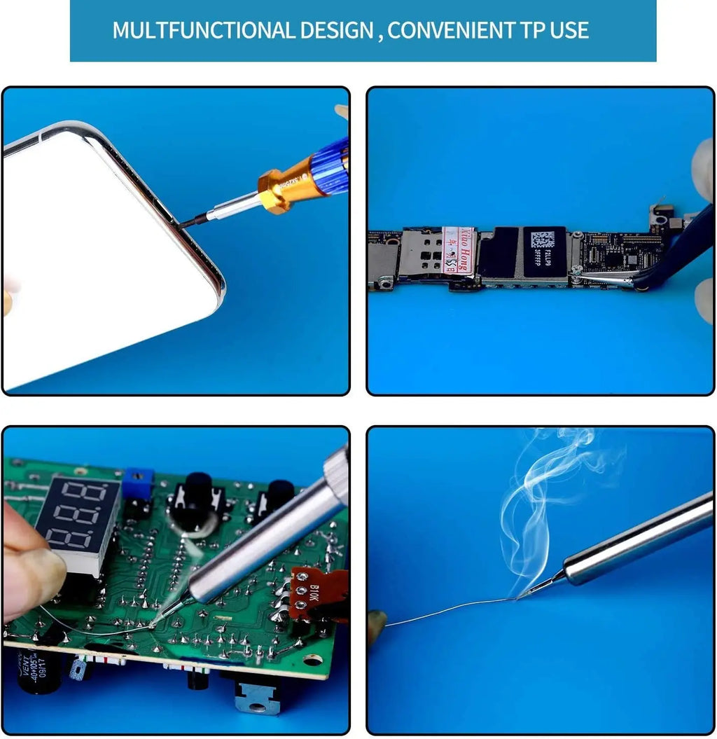 ESD Anti-Static Silicone Soldering Mat Heat Resistant Magnetic Repair Work Pad For Laptop Phone Watch PCB Electronic Maintenance