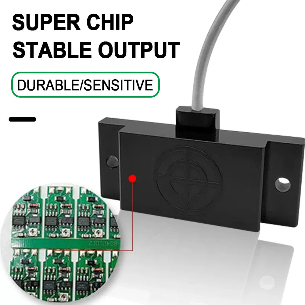 AUCHTEL Square Capacitive Proximity Switch Sensor E2K-F10MC1 Level Non-metallic Detection Sensor Three-wire NPN PNP