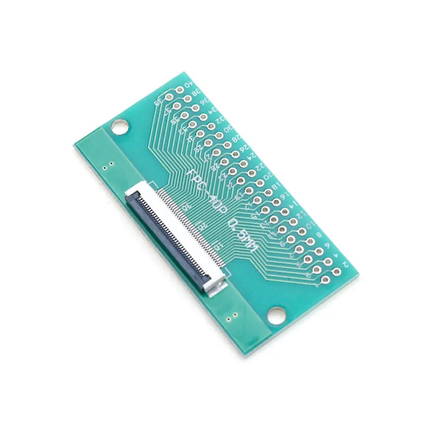 4P/6P/8P/10P/12P/14P/15P/16P/18P/20P/22P/24P/26P/30P/34P/80P FPC/FFC Flexible Cable Adapter Board 0.5mm SMT To 2.54mm Connector