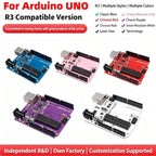 For the Improved Version of the Arduino Uno R3 Development Board, the ATmega328P Microcontroller Module Serves as the Main Contr