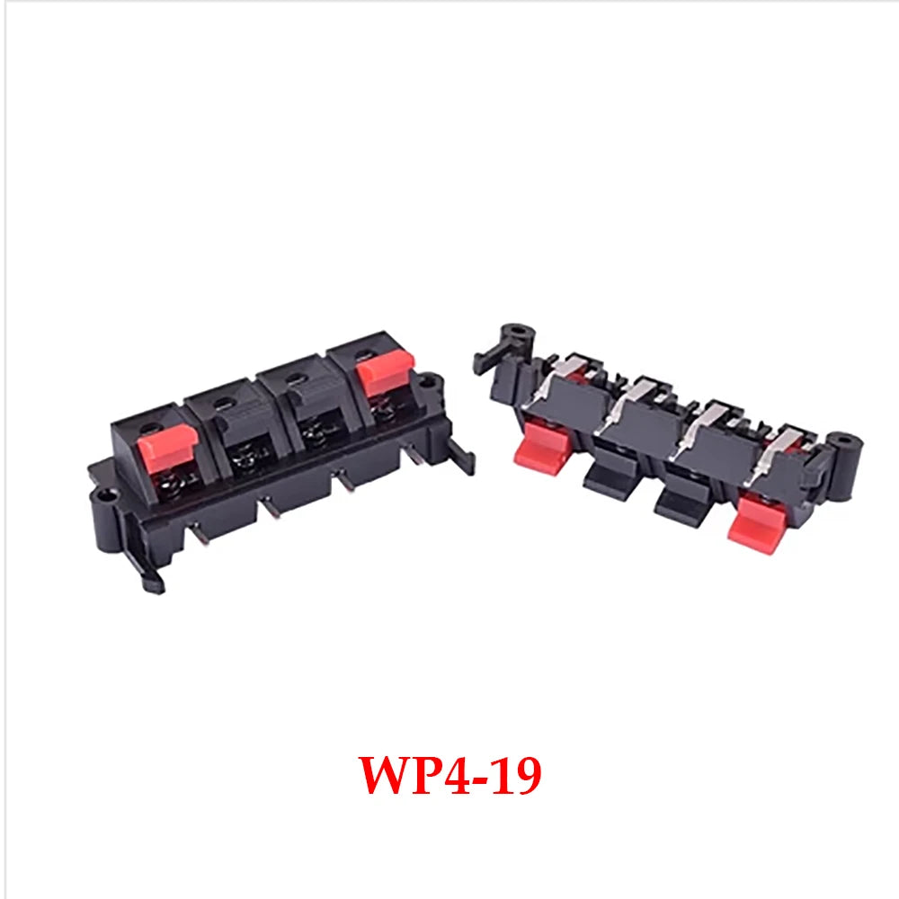 1PCS  Connector Terminal 2P 4P 6P 8P 12P Push In Jack Spring Load Audio Speaker Terminals Breadboard Clips