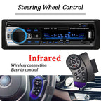 Car Radio 1 Din MP3 Player FM Audio Music USB SD Digital Bluetooth with In Dash Slot AUX Input